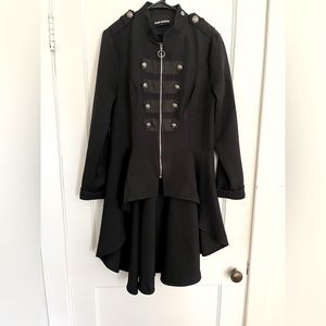 Scarlet Darkness Black Steampunk Style Jacket, size Large